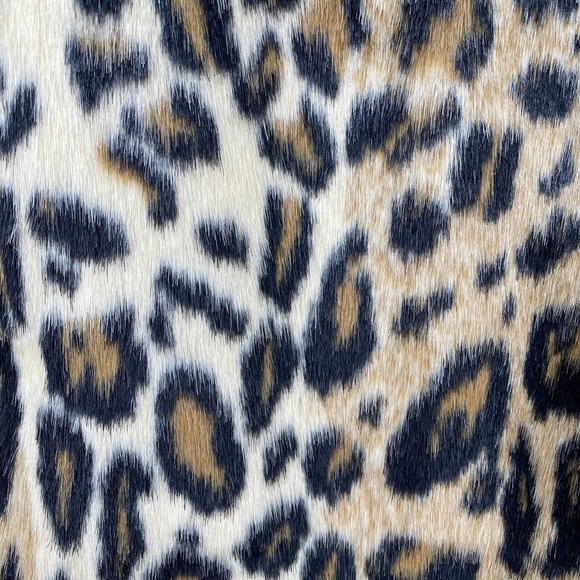 Alice + Olivia Animal Print Leopard Faux Fur Longline vest Womens Size XS/S - Picture 6 of 15
